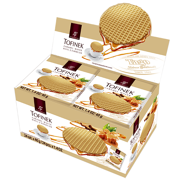 WAFEL TOFINEK Z KARMELEM 400G*12 TAGO