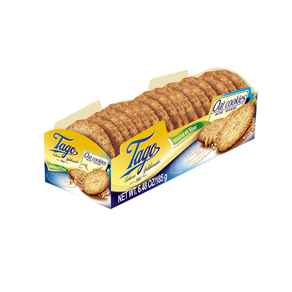 CIASTKA OWSIANE Z SEZAMEM 185G*12 TAGO