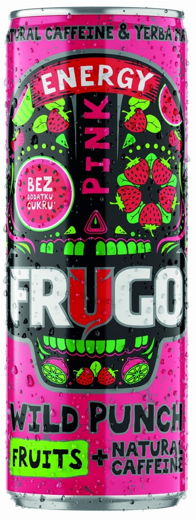 NAPOJ FRUGO ENERGY PINK 330ML*24 FOODCARE