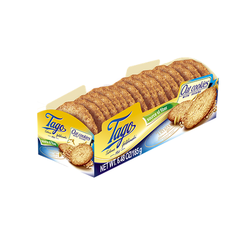 [5901356050501] CIASTKA OWSIANE Z SEZAMEM 185G*24 TAGO